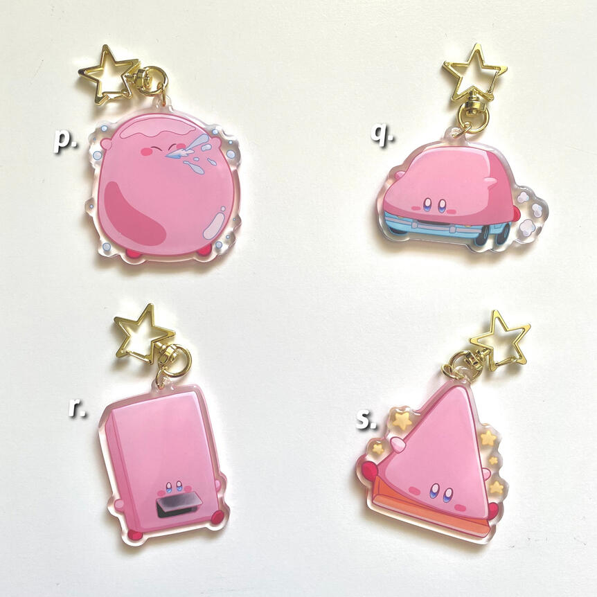 Kirby Keychains D Kirby Keychains D