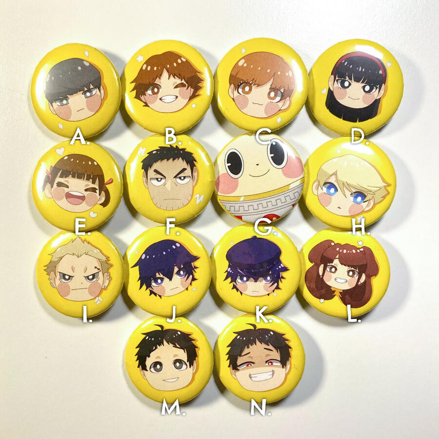 Persona 4 Buttons